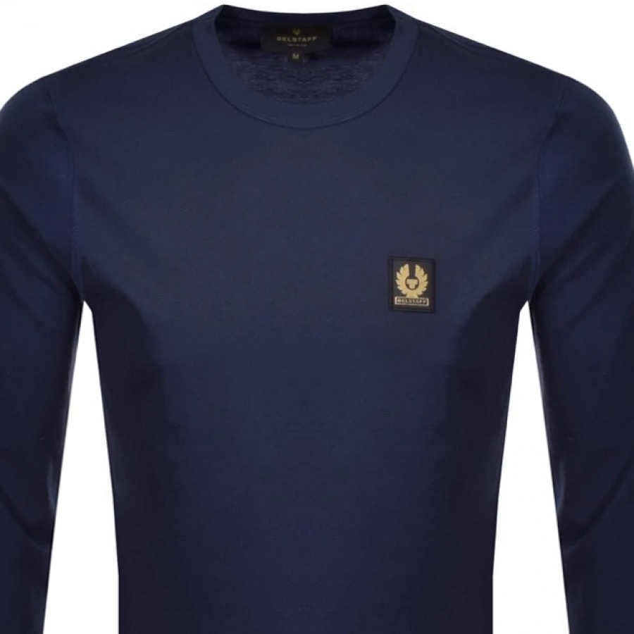 Alternative Image for ProductBelstaff Logo Long Sleeve T Shirt Navy2